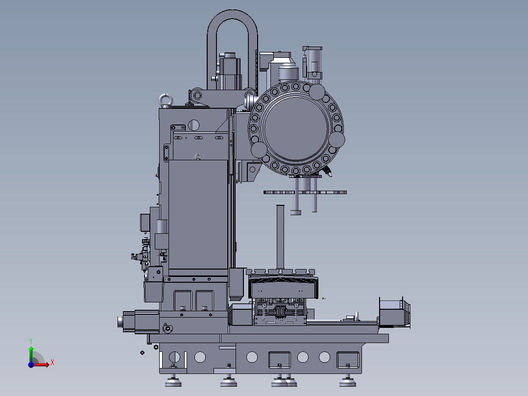 VMC850加工中心光机3D图纸 E004前视图