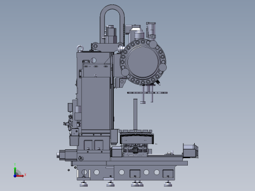 VMC850加工中心光机3D图纸 E004前视缩略图