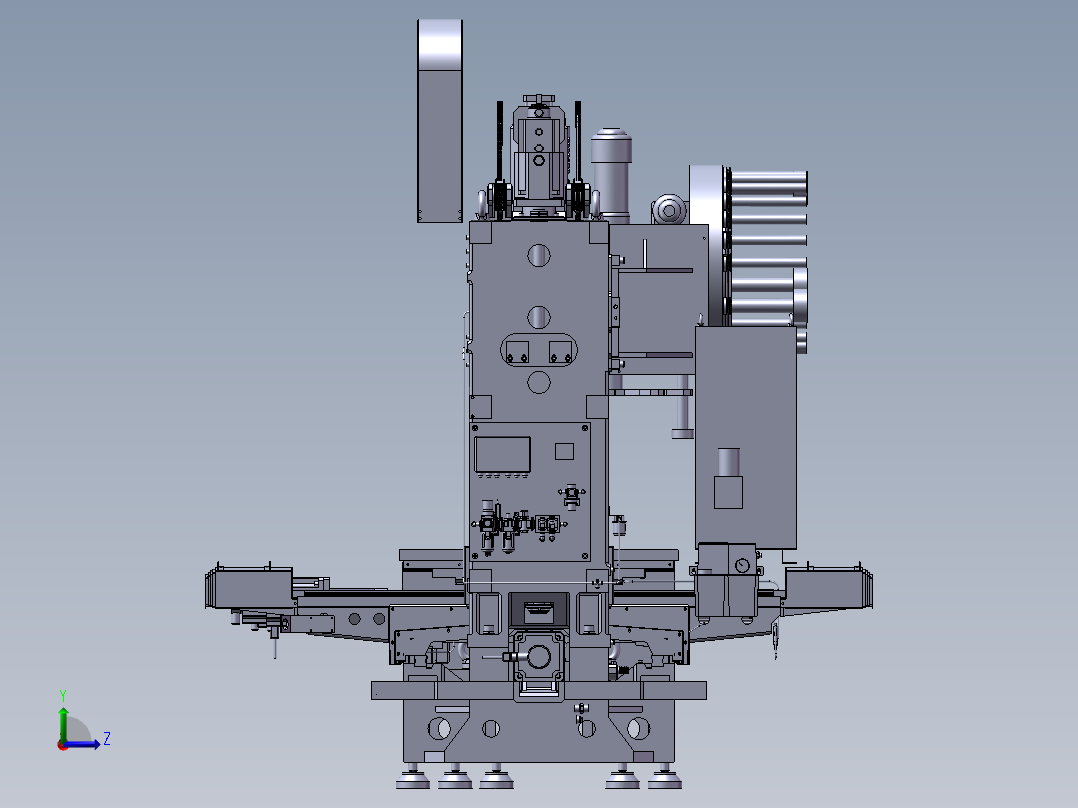 VMC850加工中心光机3D图纸 E004左视图
