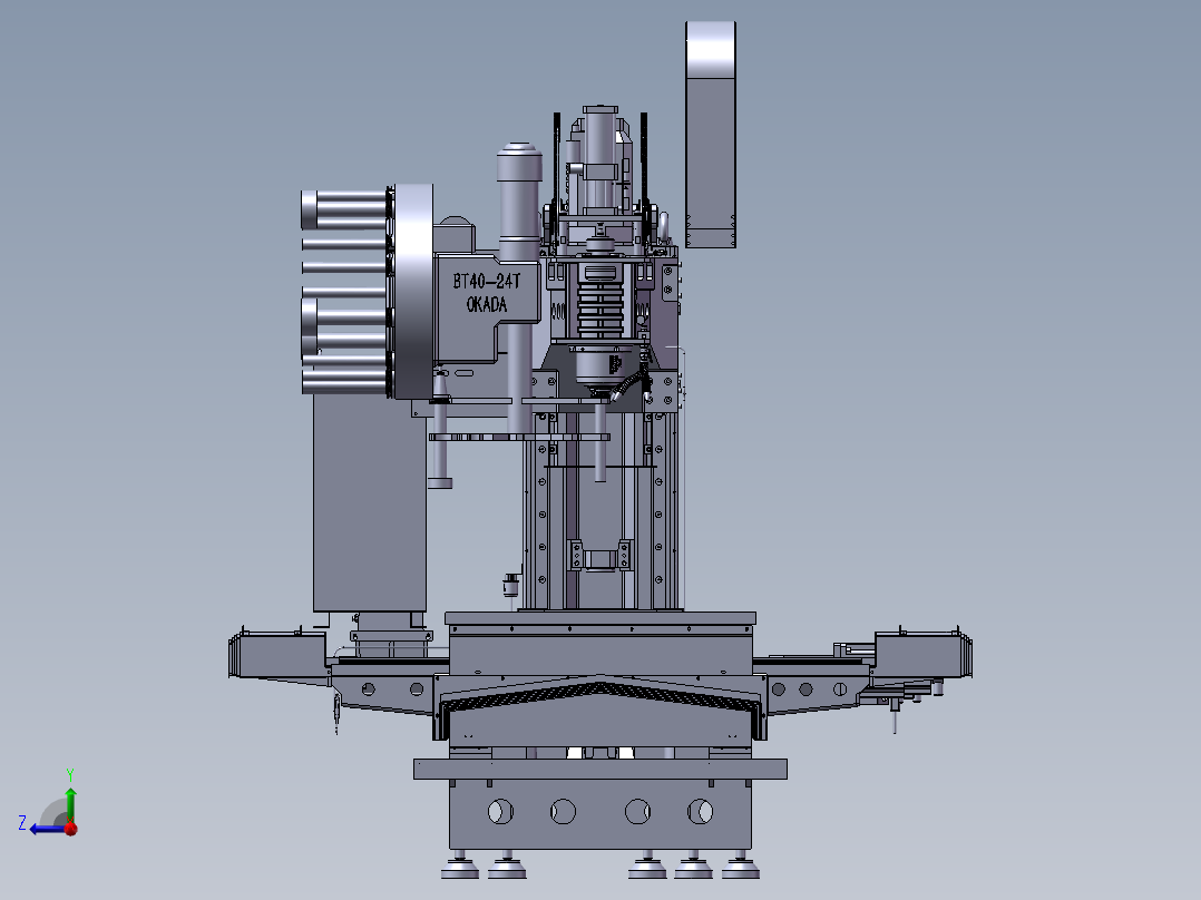 VMC850加工中心光机3D图纸 E004右视图