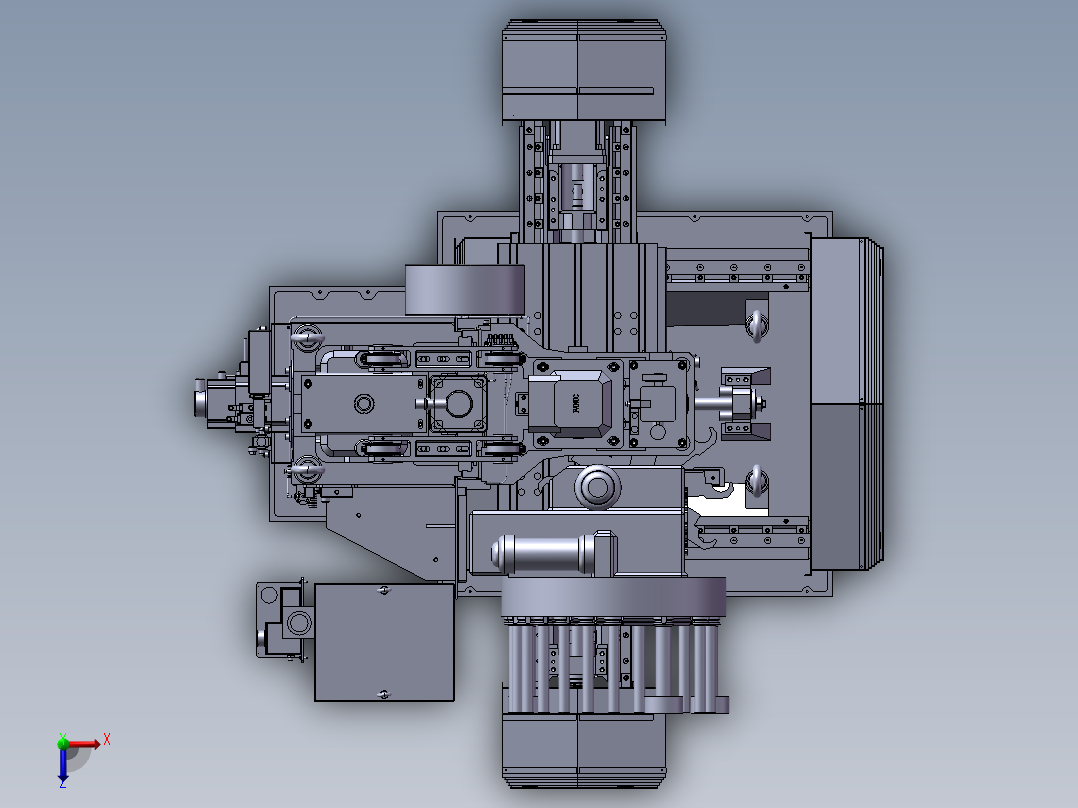 VMC850加工中心光机3D图纸 E004俯视图
