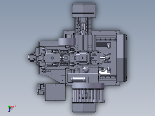 VMC850加工中心光机3D图纸 E004俯视缩略图