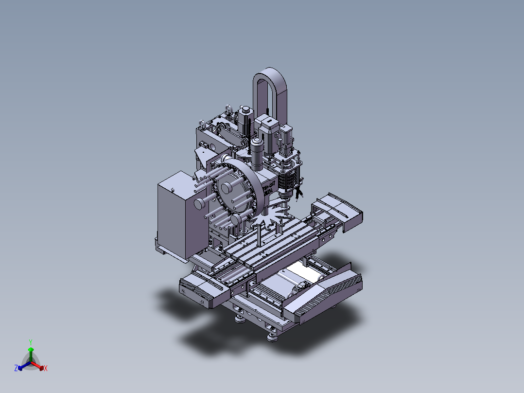 VMC850加工中心光机3D图纸 E004正等轴测图