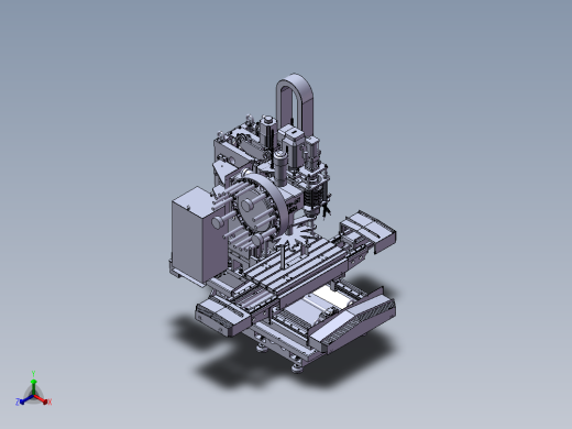 VMC850加工中心光机3D图纸 E004正等轴测缩略图