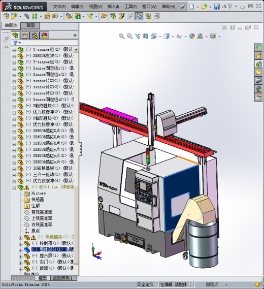 130单台车床XYZ机械手数控车床缩略图