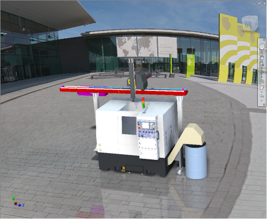 130单台车床XYZ机械手数控车床缩略图