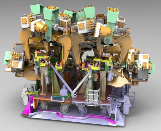 复杂焊装夹具设计3D模型