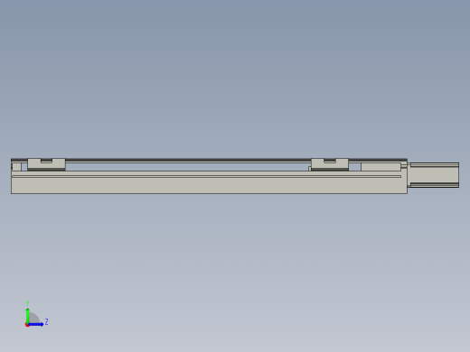 直线模组LHA6-S450-M-100W(16丝杆)设计图纸左视缩略图