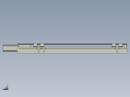 直线模组LHA6-S450-M-100W(16丝杆)设计图纸右视缩略图