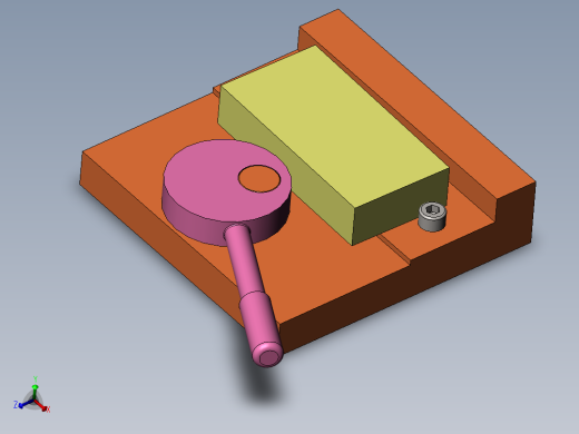 3-偏心把手压料机构