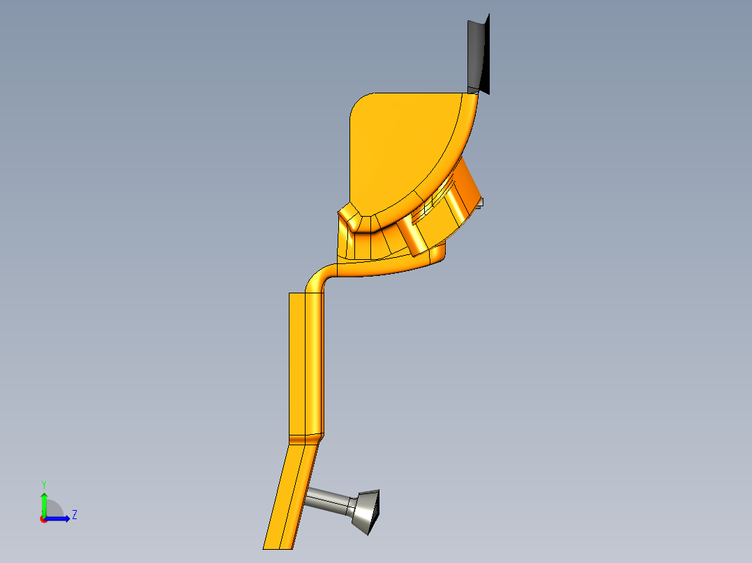 概念仪表盘左视图