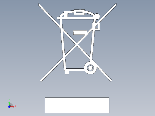 deee-dechets-des-equipements-electriques-et-不可回收符号前视缩略图