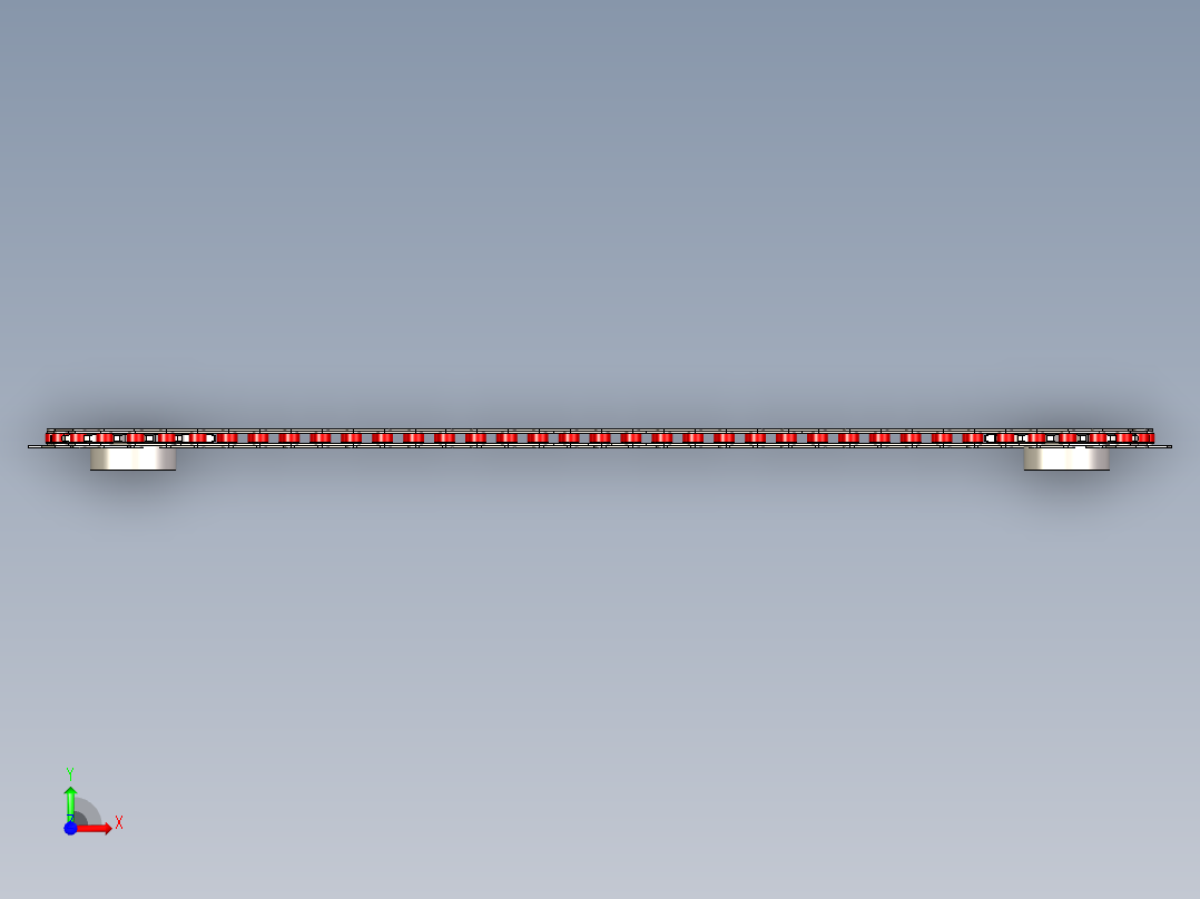2X2 的输送滚子链---stp前视图
