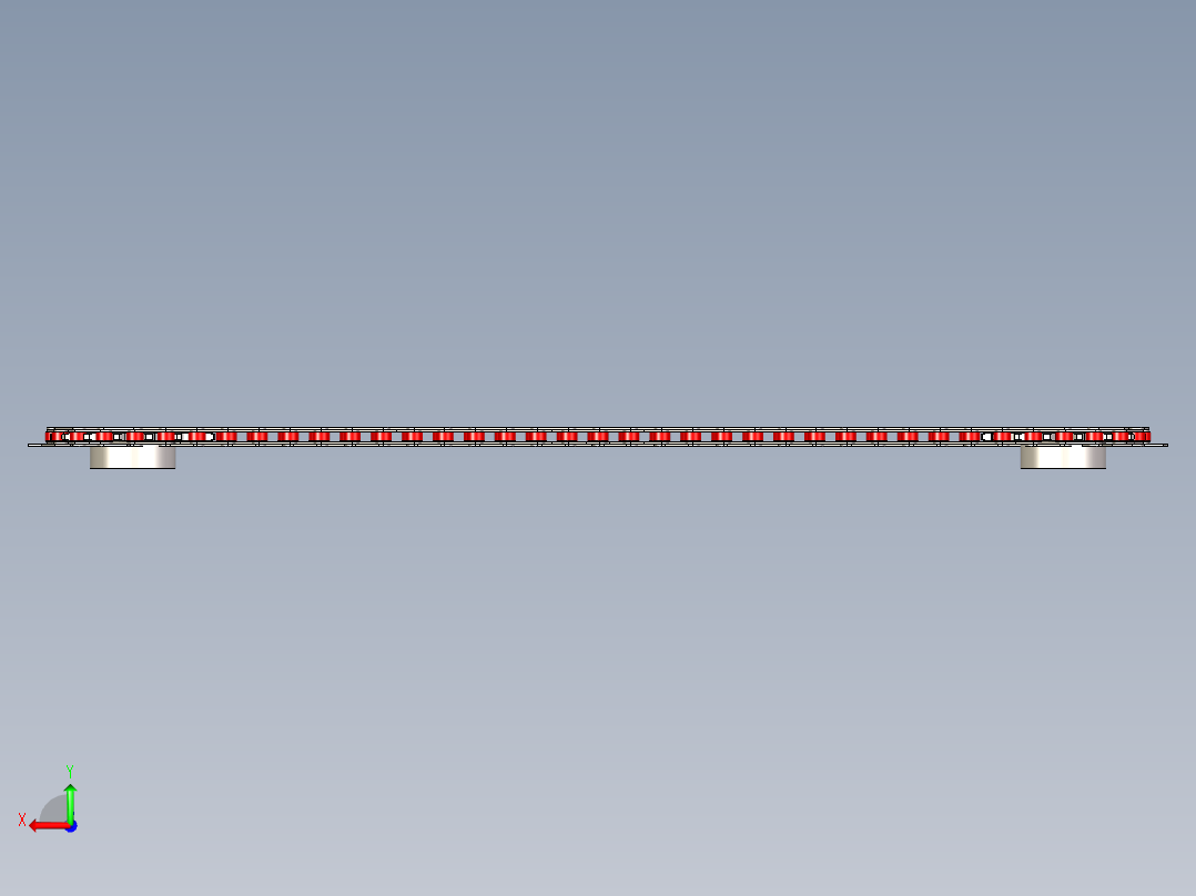 2X2 的输送滚子链---stp后视图