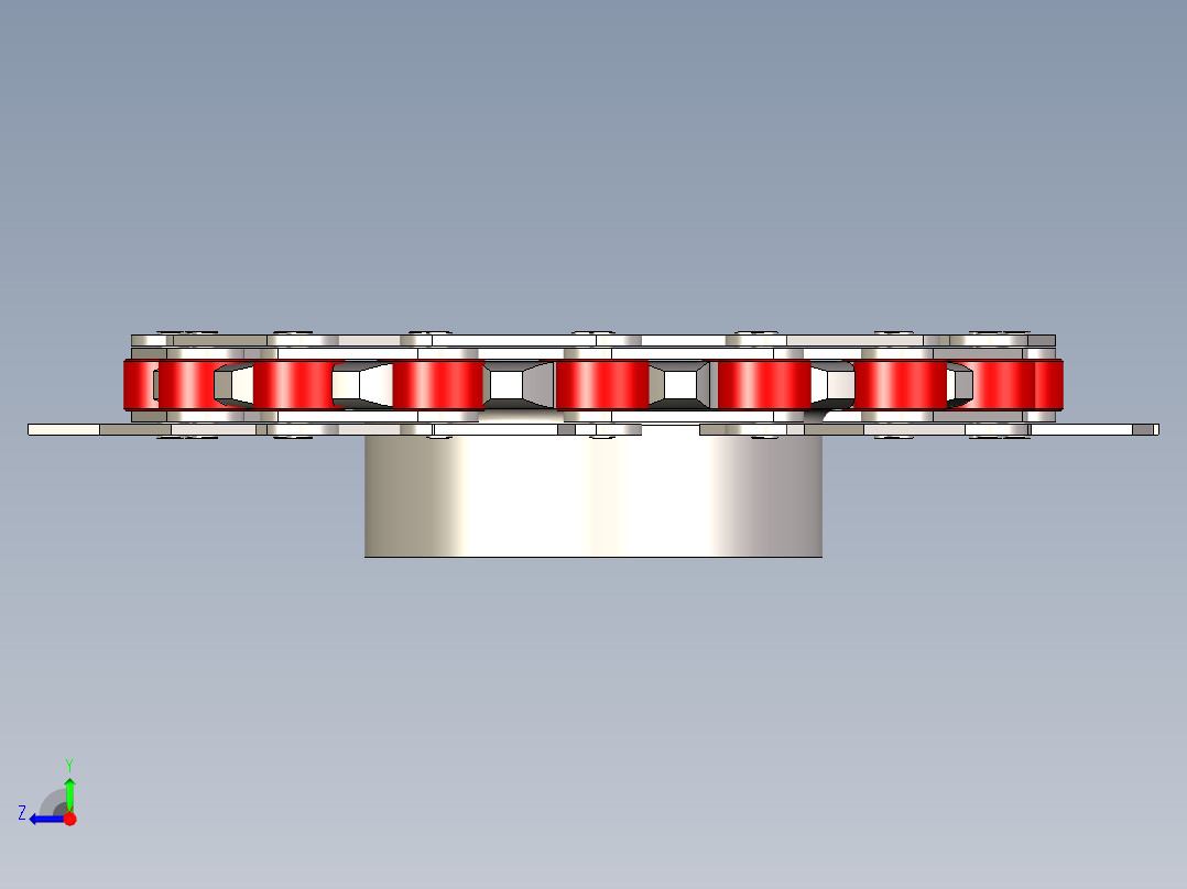 2X2 的输送滚子链---stp右视图