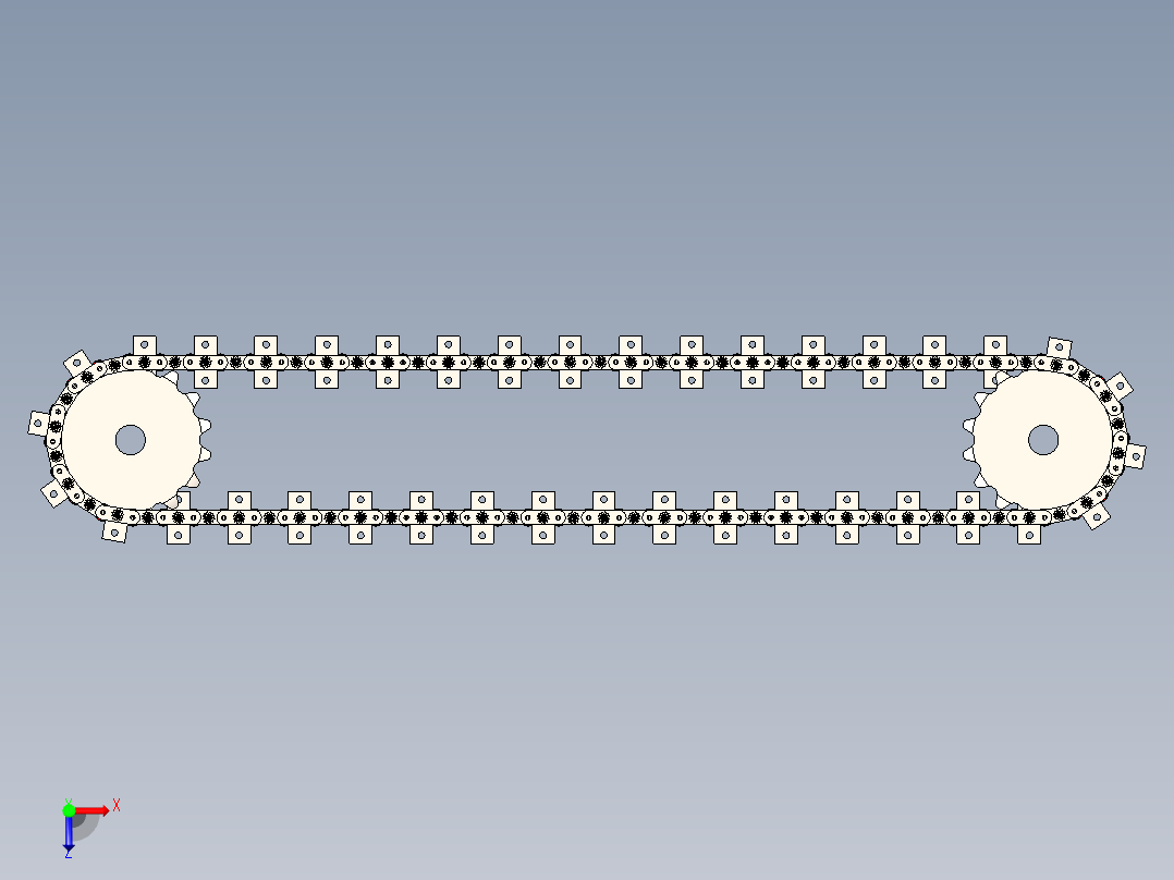 2X2 的输送滚子链---stp俯视图