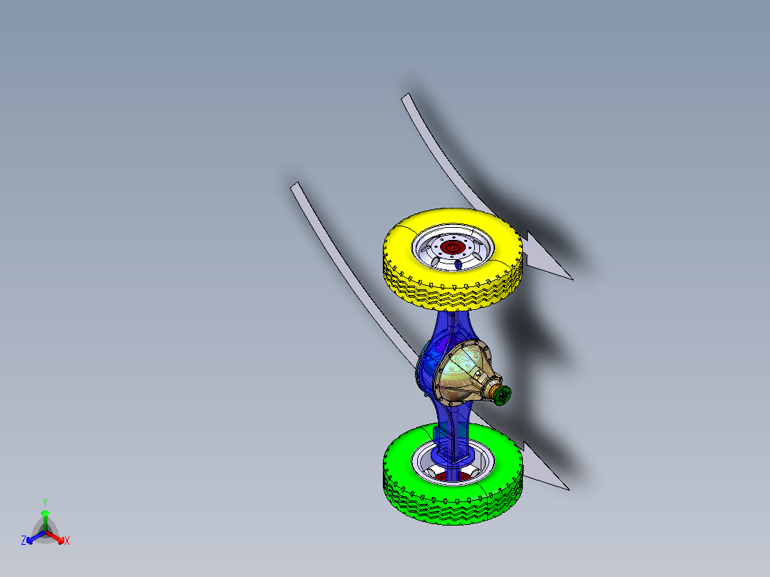 汽车驱动桥设计及运动仿真和有限元分析含三维CATIA