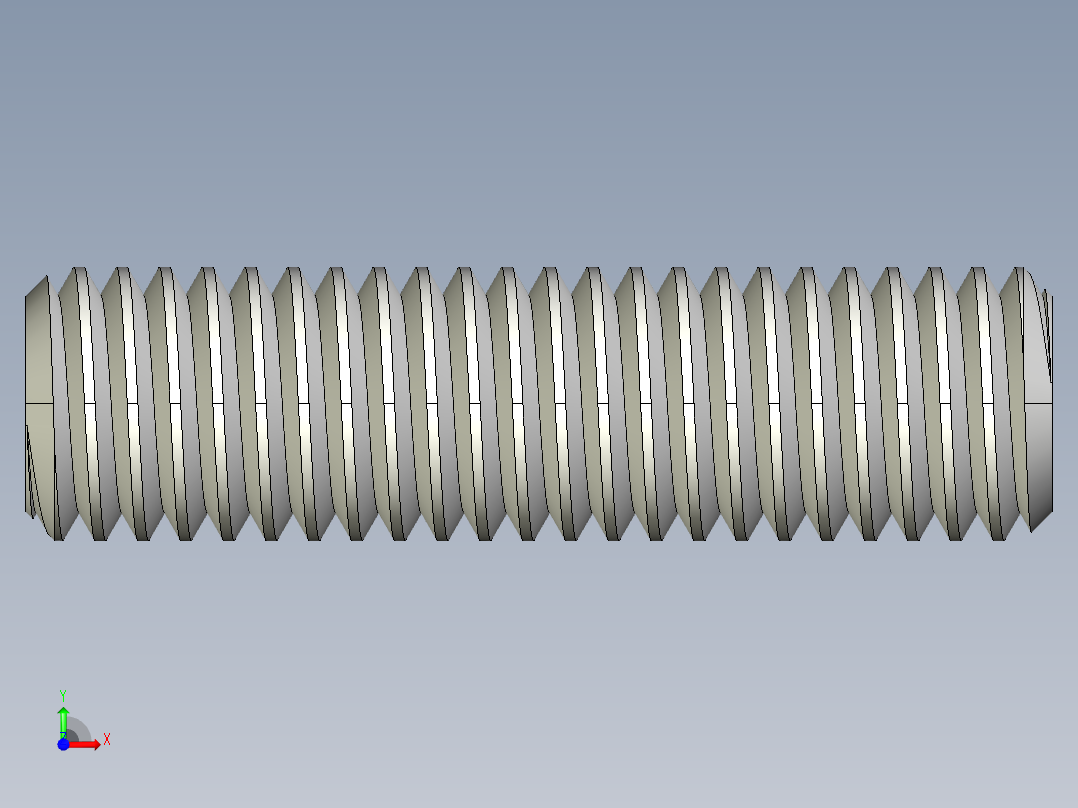 DIN 913-ISO 4026 固定螺钉-M8 L=30.STEP前视图