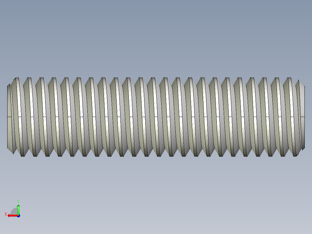 DIN 913-ISO 4026 固定螺钉-M8 L=30.STEP后视图