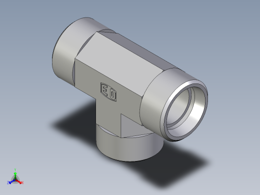 卡套式工业通用硬管接头EO_Union_tee_T22LCFX