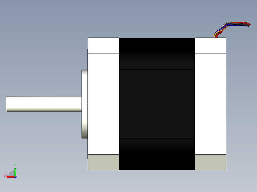 步进电机1后视图