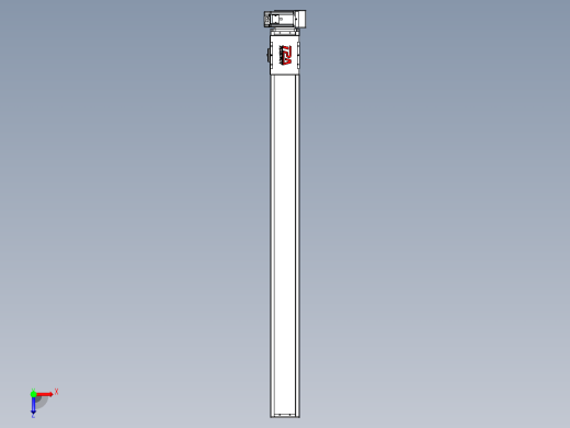 同步带全封闭直线模组TPA-HCB-110D-90-L1250-LU-C-P40-N3俯视缩略图