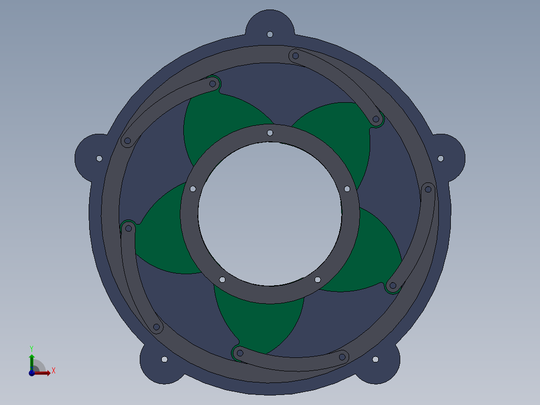 虹膜机构9前视图