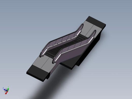 电动自动扶梯三维图包300-400张