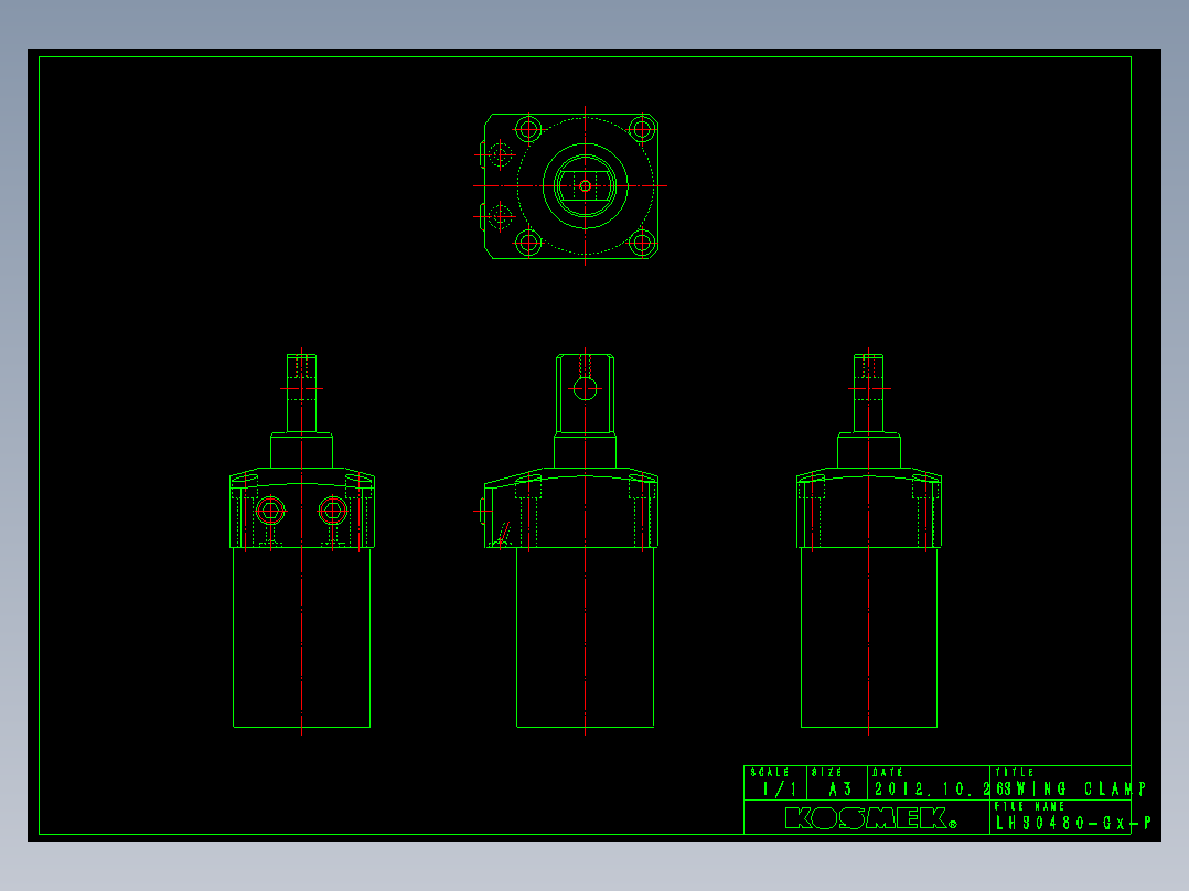 LHS0480-Gx-P多系列多零件图纸模型