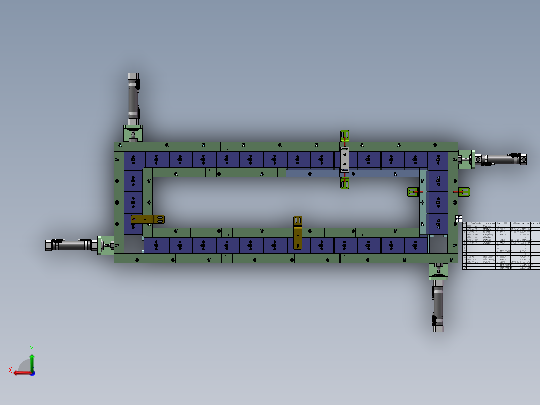 环形轨道输送线sw17可编辑后视图