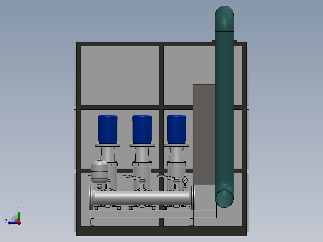 2023.02月-城市小型无负压二次供水设备sw17右视图