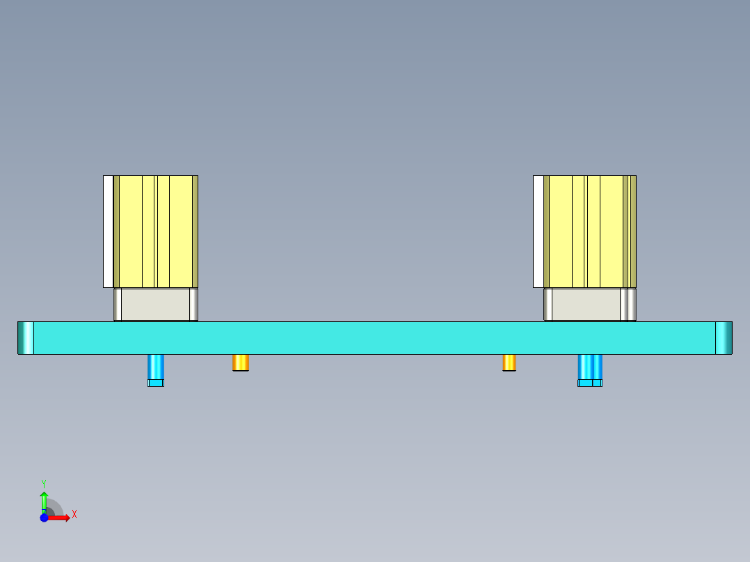 EDA50-笔记本CNC工装夹具三维模型CNC6验证治具-190111前视图