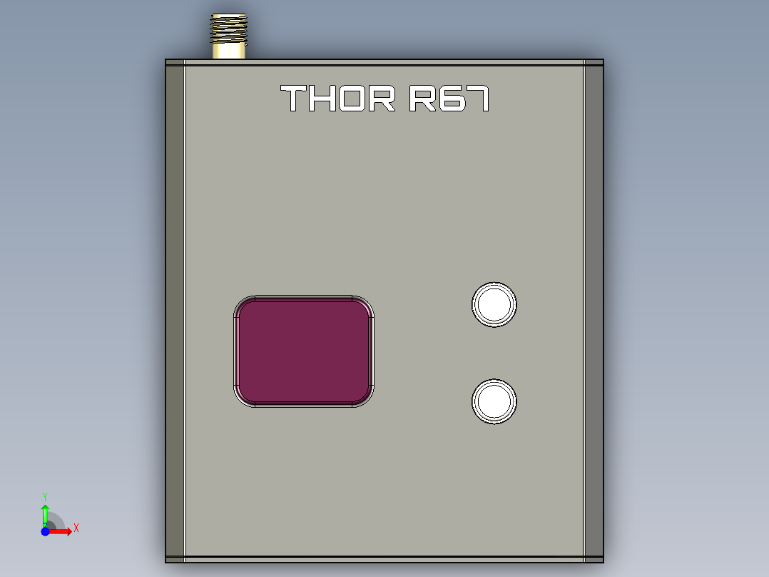 PeakFpv VRX 雷神 R67前视图