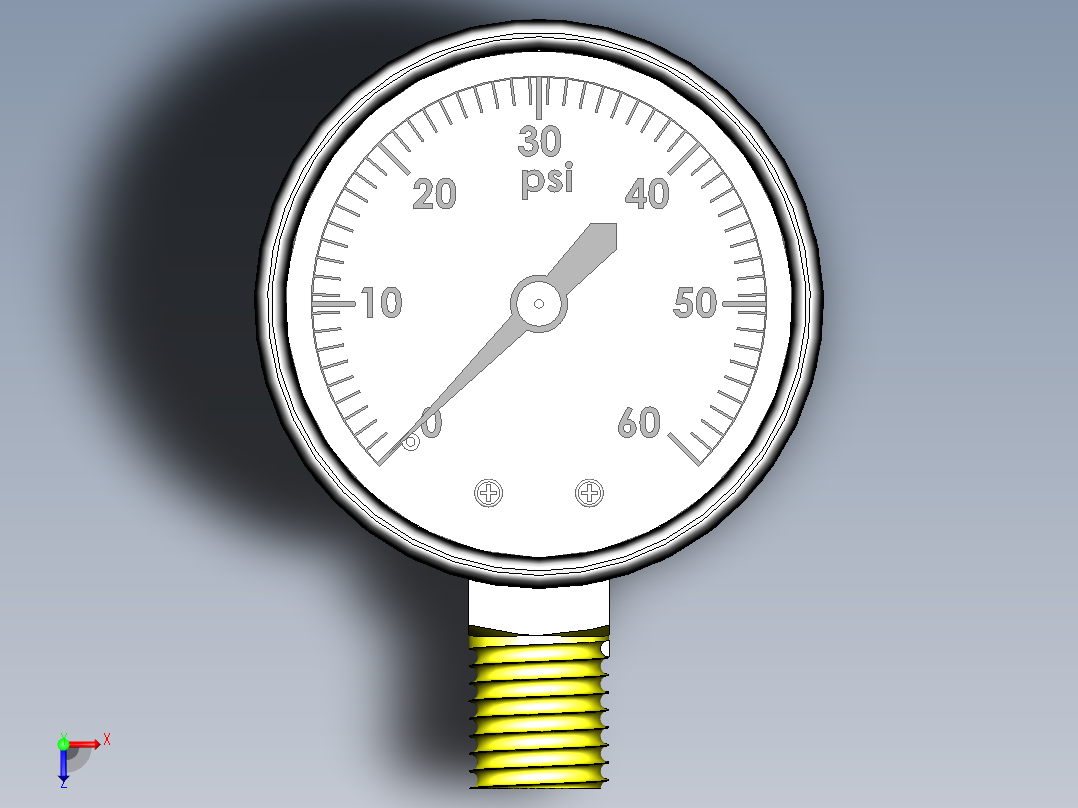 仪表、流量计(37)前视图
