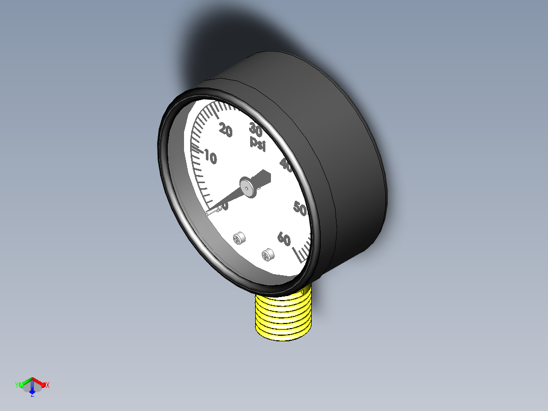 仪表、流量计(37)正等轴测图