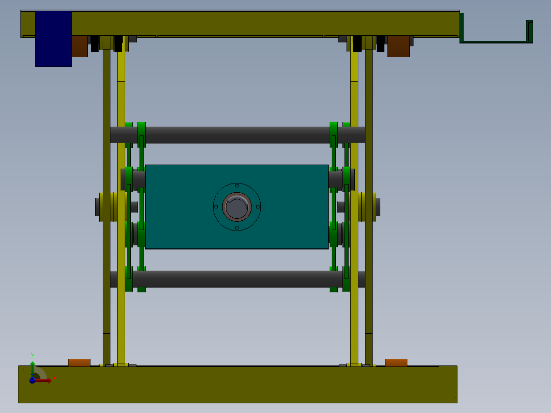 剪叉式升降机 、升降机(19)前视图
