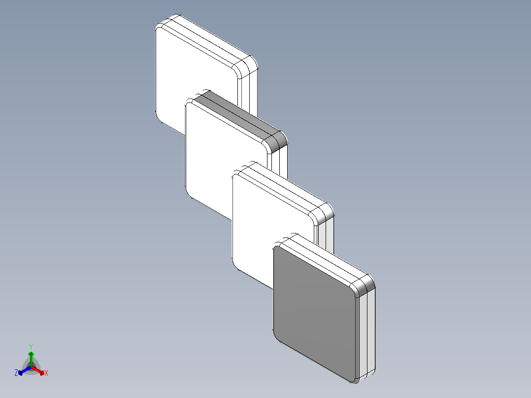 遥控器、遥控板(11)正等轴测图