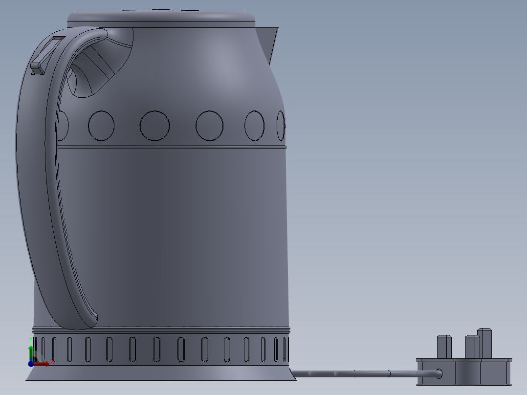 电饭煲 电热水壶(4)前视图