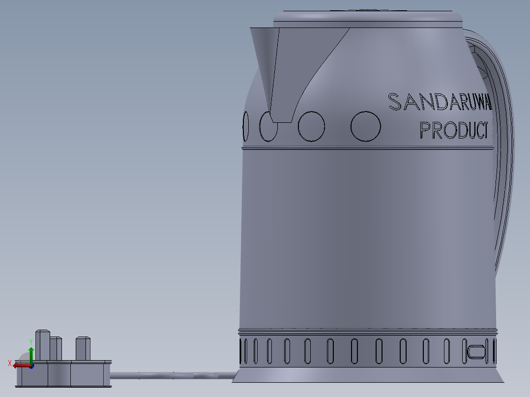 电饭煲 电热水壶(4)后视图