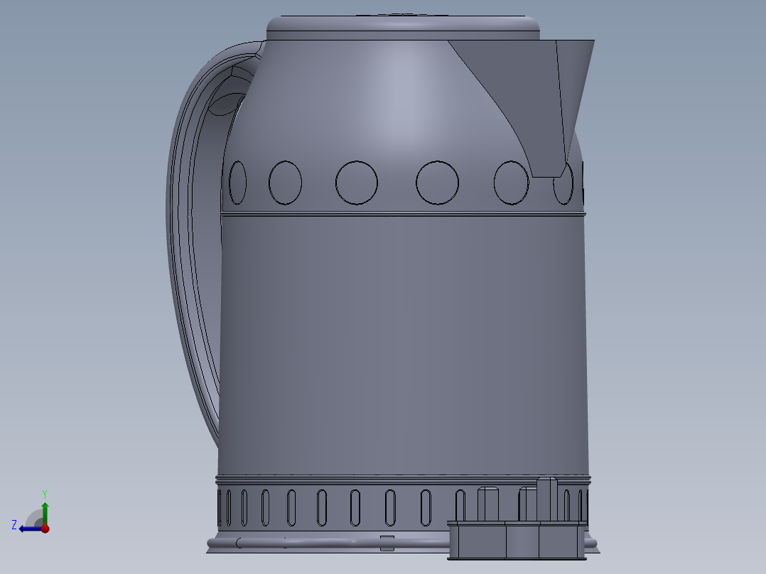 电饭煲 电热水壶(4)右视图
