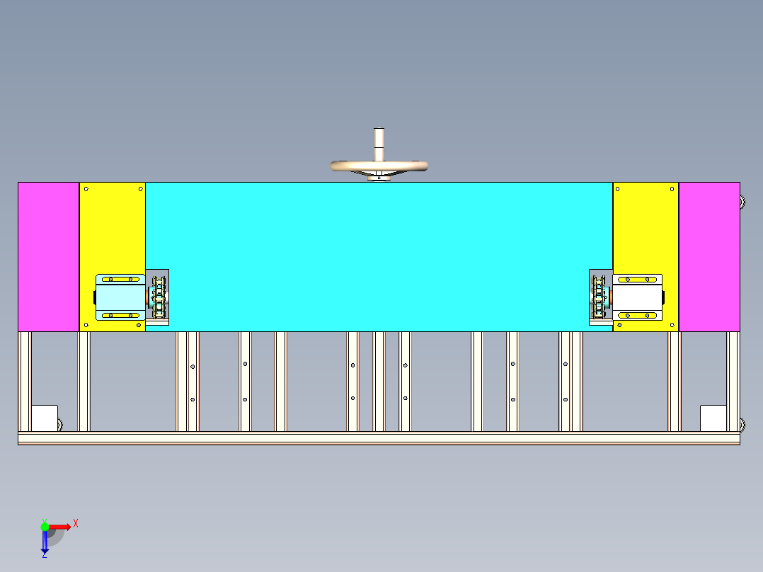 大型起重机俯视图