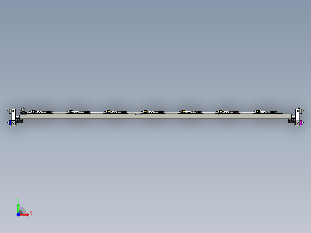 多工位油液加注设计前视图