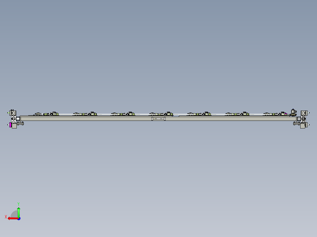 多工位油液加注设计后视图