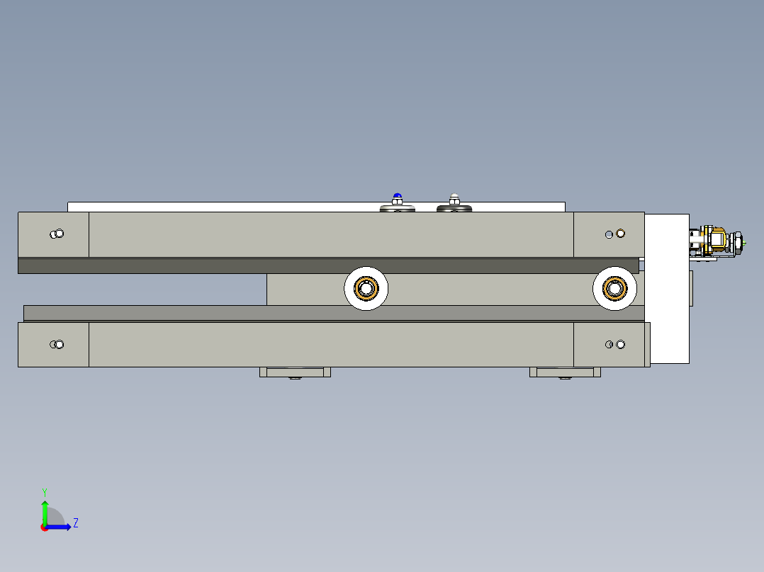多工位油液加注设计左视图