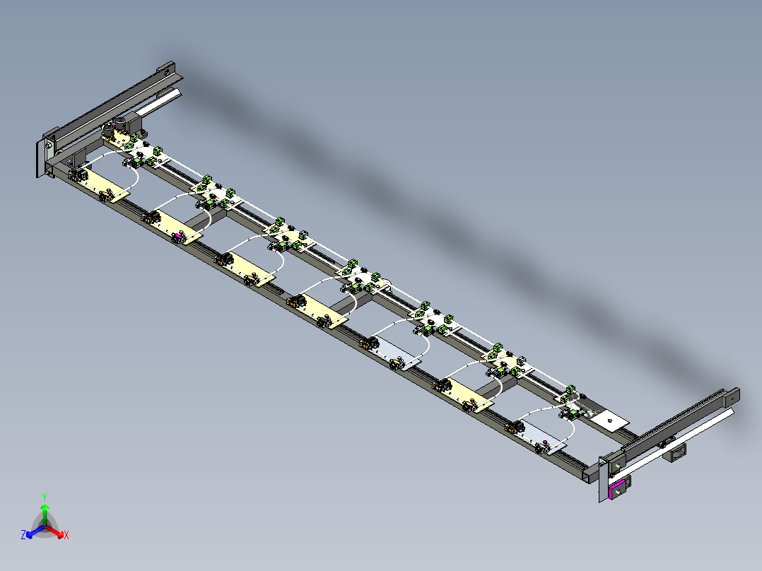 多工位油液加注设计正等轴测图