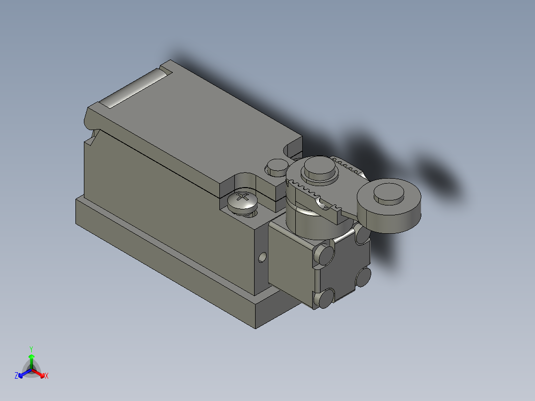 sakcS201404-3-6-0限位开关组件正等轴测图