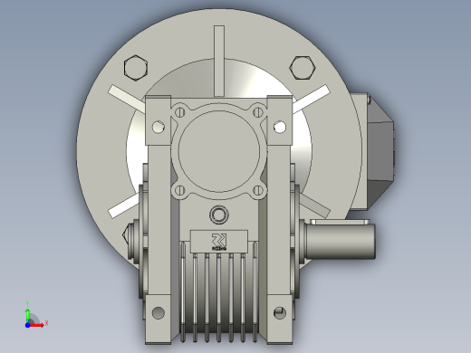 ANMRV030-090型蜗轮蜗杆减速机NMRV06310SS190B5B3YE2-11-4PBMG2前视缩略图