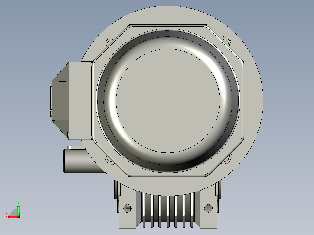 ANMRV030-090型蜗轮蜗杆减速机NMRV06310SS190B5B3YE2-11-4PBMG2后视图