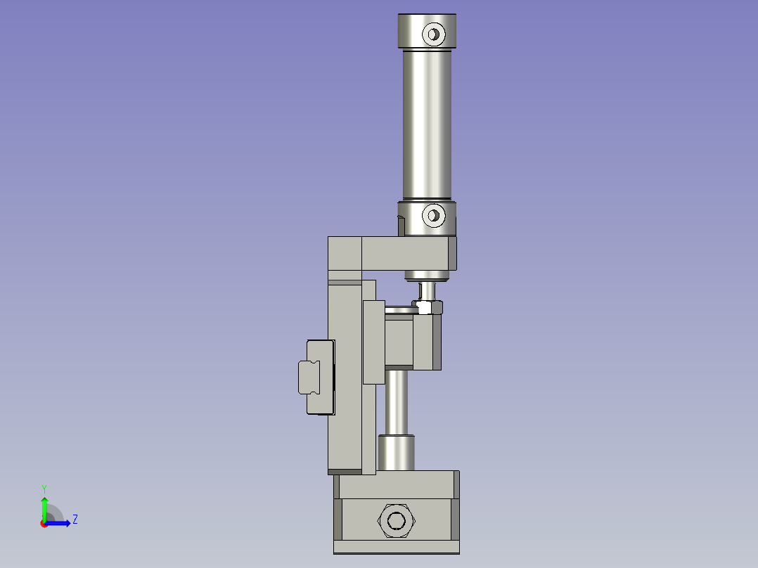 贴上表面移动部分左视图