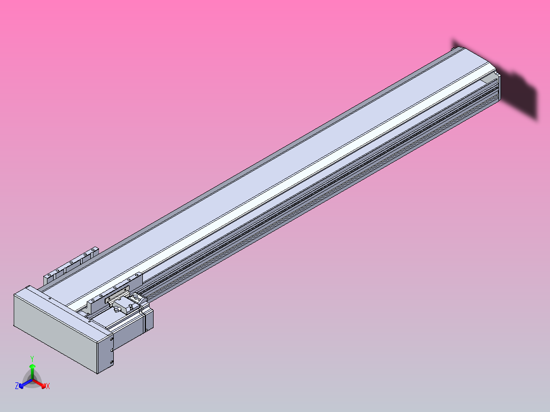 日规模组半封闭丝杆TPA-HNR-120D-1610C-L850-MR-C-P40-N3主视图